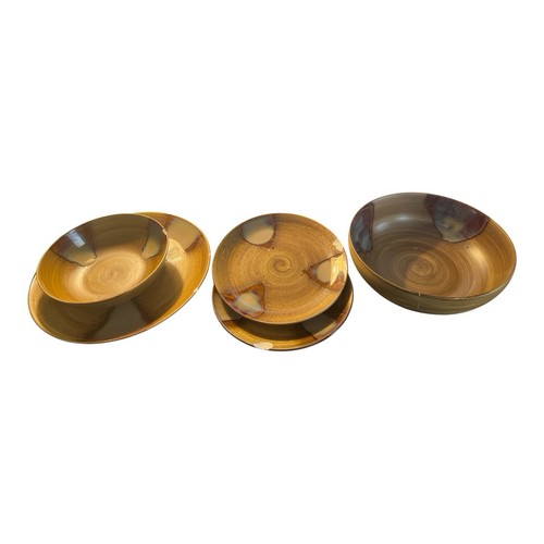 Sango splash brown drip glaze - splash,